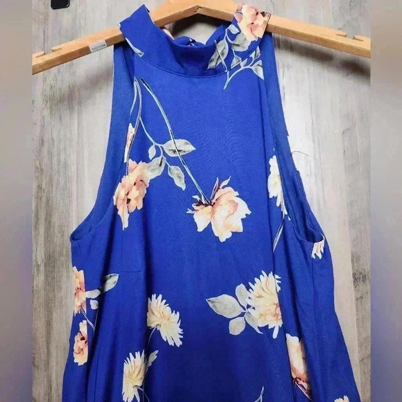 LULUS Halter Neck Floral Print Sleeveless Mini Dress Size S - Picture 6 of 10